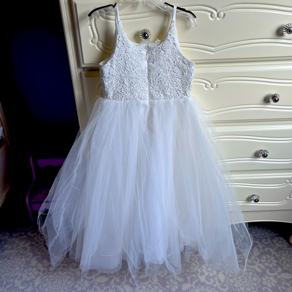 NWOT White Flower Girl / Communion Dress Size 4 - Picture 5 of 7